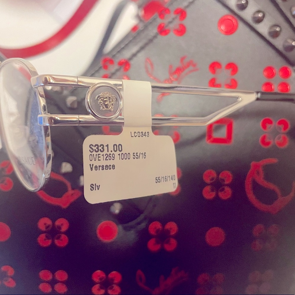 NWT Versace silver optical frame